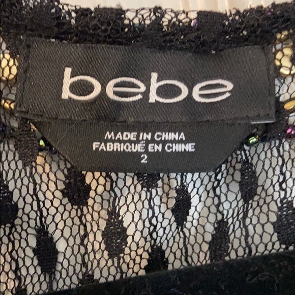 Bebe Dress - ‘Embroidered Dotted Fit & Flare’ - Picture 5 of 5